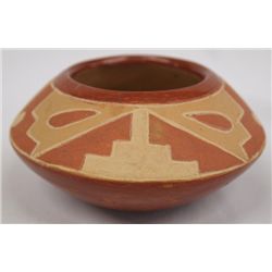 1940 Santa Juan Pueblo Polychrome Bowl - Lucerita