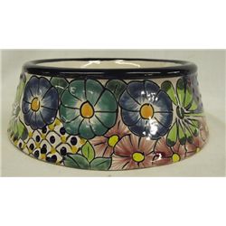 Mexican Talavera Dog Bowl