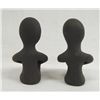 Image 3 : Two Small Tesuque Rain God Clay Figures