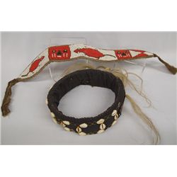 African Horse Hair Head Band & Child's Beaded Belt