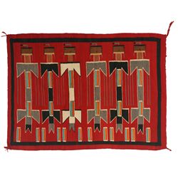 Navajo Yei Weaving, 4'9" x 3'6"