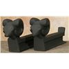 Image 2 : Olympic Log Master Andirons from Timberline Lodge