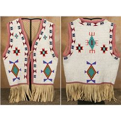 Sioux Fully Beaded Man's Vest