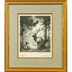 William Herbert Dunton, lithograph