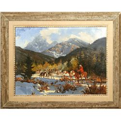 Mark Ogle, oil on board