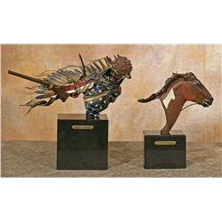 Dave McGary, two piece bronze