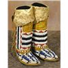 Image 1 : Cheyenne Girl's Beaded Moccasins and Leggings