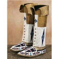 Cheyenne Beaded Moccasins and Leggings