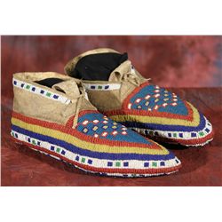 Northern Plains Beaded Ceremonial Moccasins