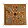 Image 1 : Navajo Sand Painting Weaving, 5' x 4'9", Estelle Yazzie