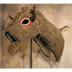 Lakota Buffalo Hide Horse Mask