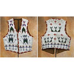 Sioux Fully Beaded Man's Vest