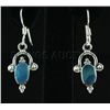 Image 1 : Opal Doublet 12.15ctw Cute Design .925 Hook Earring