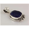 Image 2 : SAPPHIRE CORRUNDUM 32.91CTW SILVER PENDANT