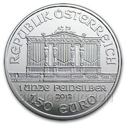 One Ounce Austrian Philharmonic Silver 2012