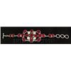 Image 1 : RUBY CORRUNDUM 47.85GRAMS FASHION SILVER BRACELET