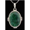 Image 1 : EMERALD BERYL 61.02CTW STERLING SILVER PENDANT