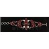 Image 1 : RUBY CORRUNDUM 74.40GRAMS FASHION SILVER BRACELET