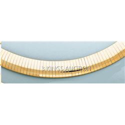 OMEGA NECKLACE 10mm 18in. 60.4 grs 14kt Y Gold