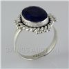 Image 1 : SAPPHIRE CORRUNDUM 24.36CTW SILVER RING