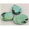 Image 1 : Natural Turquoise 166.92ctw Loose Gemstone Lot of 3
