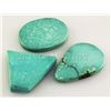 Image 1 : Natural Turquoise 186.18ctw Loose Gemstone 3pc Big Size