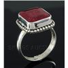 Image 1 : RUBY CORRUNDUM 26.27CTW STERLING SILVER RING