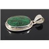 Image 2 : EMERALD BERYL 37.15CTW STERLING SILVER PENDANT