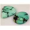 Image 1 : Natural Turquoise 131.22ctw Loose Gemstone 2pc Big Size
