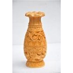 Haldu Wood Flower Vase size 10in.x4.5in.