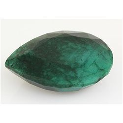 Emerald 117.70ctw Loose Gemstone 41x33x13mm Pear Cut