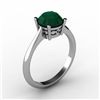 Image 1 : Emerald 1.70 ctw Ring 14kt White Gold