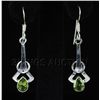 Image 2 : 1.60CT Peridot Unique Design .925 Hook Earring 2.55g