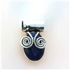 Image 1 : 31.5ctw Lapis Gemstone Silver Pendant