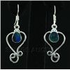 Image 2 : Opal Doublet 16.23ctw Cute Design .925 Hook Earring