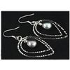 Image 2 : Natural 4.43g Pearl Dangling Sterling Silver Earring