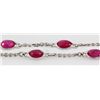 Image 3 : Natural Ruby 33.92CT in Silver CableLinkChain Necklace