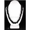 Image 1 : 582.49CTW 23in. BLACK QTZ CHIPPED STONE NECKLACE METAL