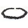 Image 2 : 582.49CTW 23in. BLACK QTZ CHIPPED STONE NECKLACE METAL