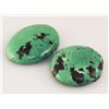 Image 1 : Natural Turquoise 153.26ctw Loose Gemstone 2pc Big Size