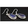 Image 2 : SAPPHIRE CORRUNDUM 41.08CTW SILVER HOOK EARRING