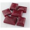 Image 2 : Ruby 126.38 ctw Loose Gemstone Mix Sizes Emerald Cut