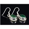Image 2 : EMERALD BERYL 24.91CTW MINI SILVER HOOK EARRING