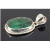 Image 2 : EMEARLD BERYL 32.16CTW STERLING SILVER PENDANT