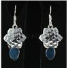 Image 2 : Opal Doublet 21.00ctw Star Design .925 Dangling Earring