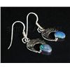 Image 2 : Opal Doublet 13.41ctw Crescent Design .925 Hook Earring