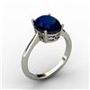 Image 1 : Sapphire 3.15 ctw Ring 14kt White Gold