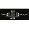 Image 1 : EMERALD BERYL 74.95GRAMS FASHION SILVER BRACELET