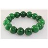 Image 1 : NATURAL 212.00CTW ROUND JADE ELASTIC BRACELET