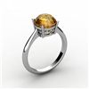 Image 1 : Citrine 1.80 ctw Ring 14kt White Gold